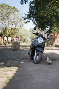 Motorroller, Tenganan Village, Bali