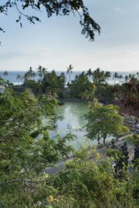 Blick auf die Lotus Lagune, Candidasa