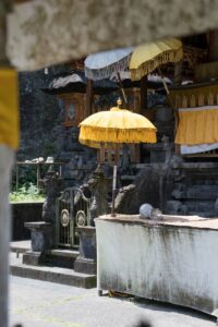 Gebetsschirme Goa Gajah