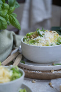 Lauch-Käse-Pasta, glutenfrei