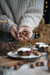 Haselnüsse für den Teig