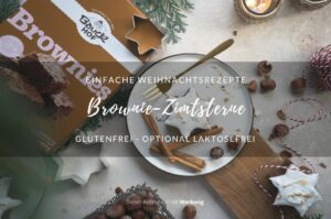 Brownie-Zimtsterne, glutenfrei
