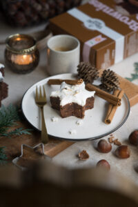 Brownie-Zimtstern für Weihnachten