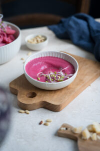Pinke Pastasoße mit Rote Bete und Feta
