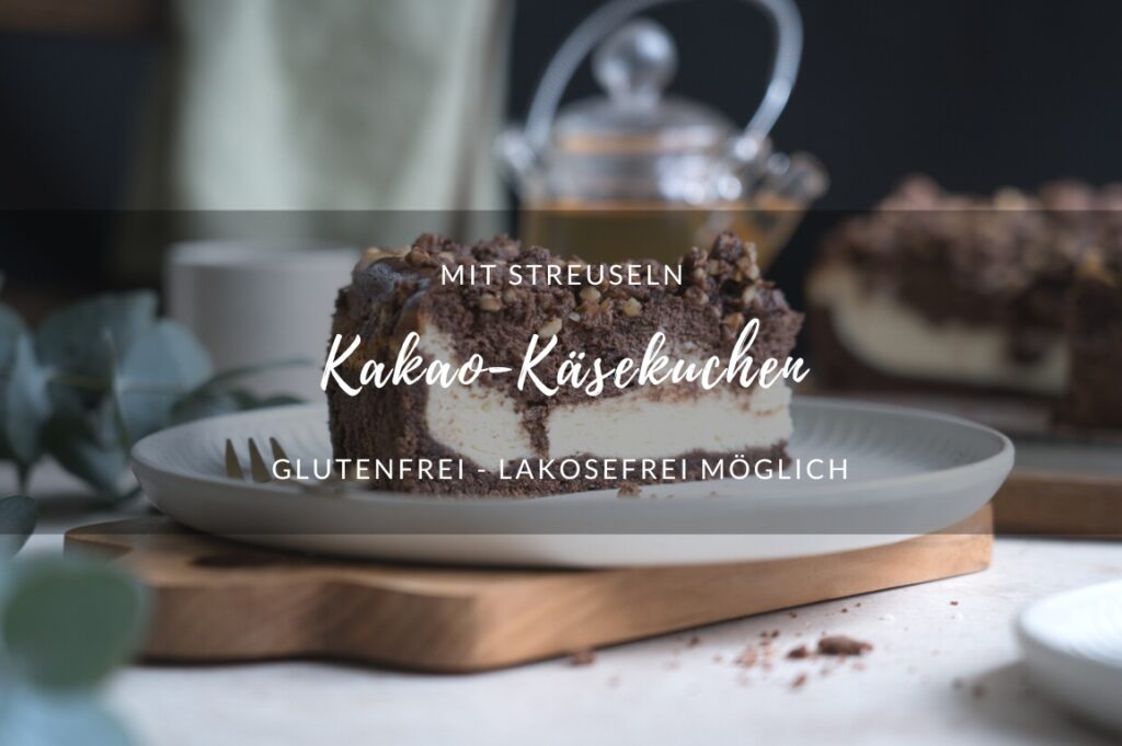 Kakao-Käsekuchen mit Streuseln
