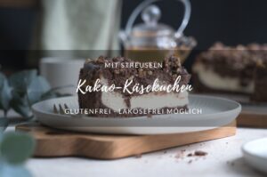 Kakao-Käsekuchen mit Streuseln