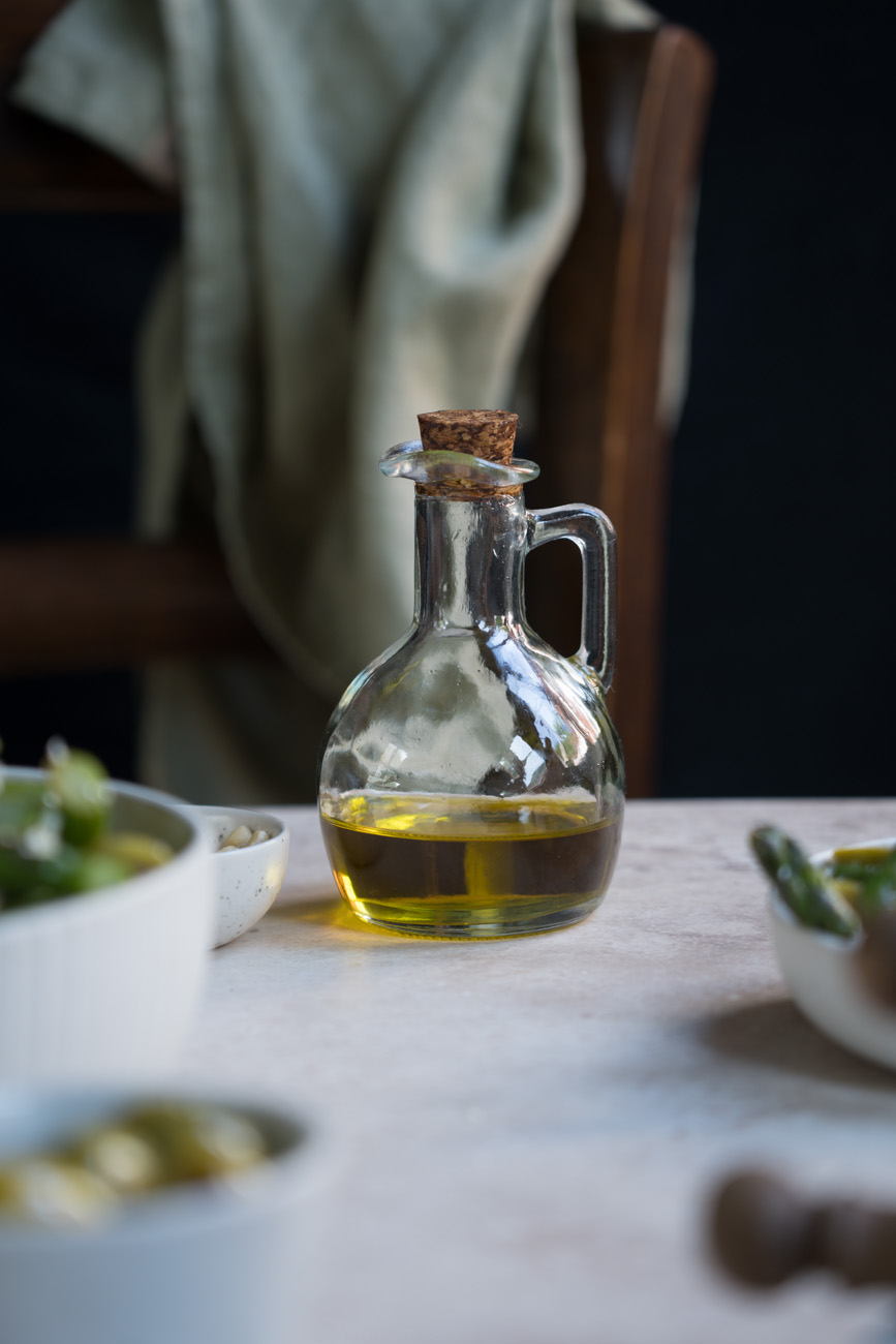 Olivenöl in Fläschchen