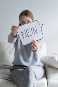 Nein sagen muss gelernt sein!