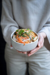 So lecker: Glasnudeln mit Gemüse!