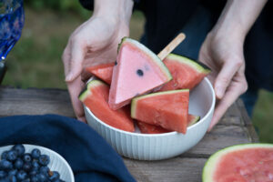Eis aus Wassermelone