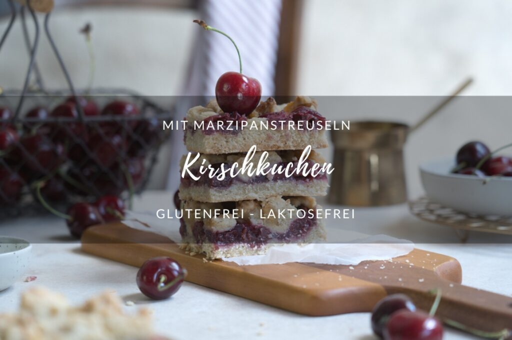 Kirschkuchen mit Marzipanstreuseln