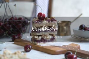 Kirschkuchen mit Marzipanstreuseln