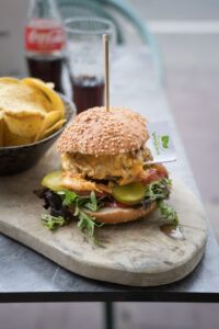 veganer und glutenfreier Burger