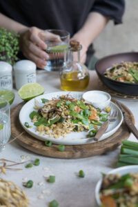 Gemüse und Hafer passen super zusammen!