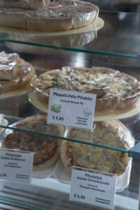 glutenfrie Pie im Café