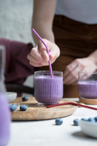 Blaubeersmoothie ohne Banane