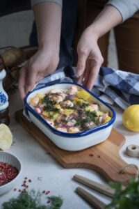 Finnischer Lachauflauf mit Kartoffeln