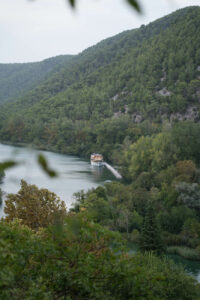 Boot im Krka-Nationalpark