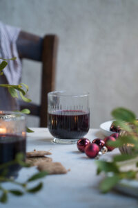 Glühwein in Glas