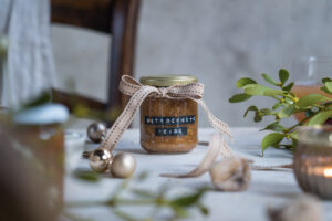 Konfitüre aus getrockneten Feigen