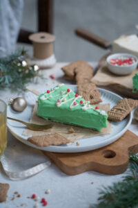 Cheesecake in Weihnachtsbaum-Form