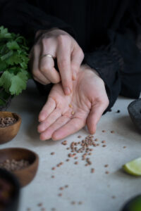 Glutenhaltiges Getride zwischen Linsen!