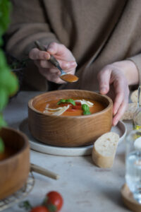 Tomatensuppe aus dem Backofen