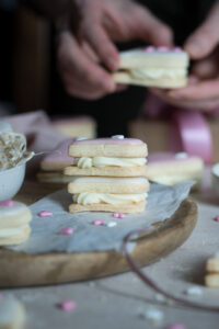Kekse mit Schoko-Ganache