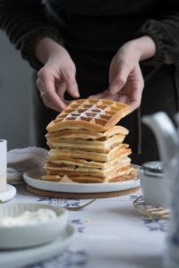 softe Cheesecake-Waffeln