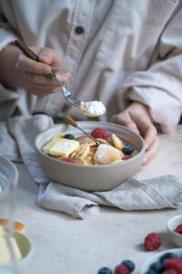 Poffertjes mit Puderzucker