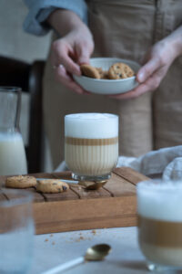 Milchkafee mit Hafermilch