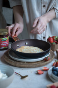 Zubereitung von Pancakes