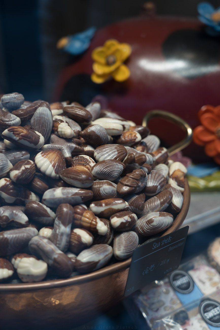 Meeresfrüchte aus Schokolade