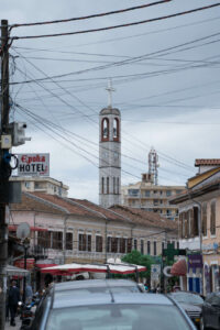 Kirchturm in Shkodra