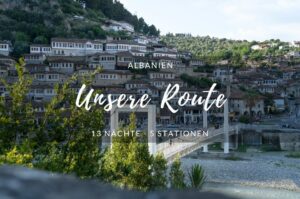 Route für Albanien
