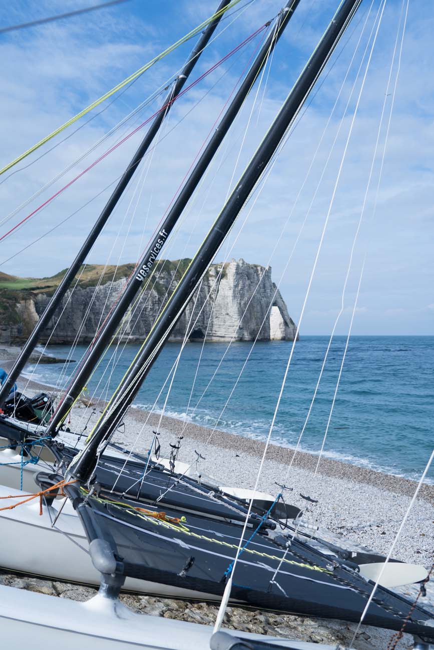 Strand in Étretat