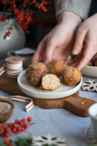 Fluffige Quarkbällchen mit Lebkuchen