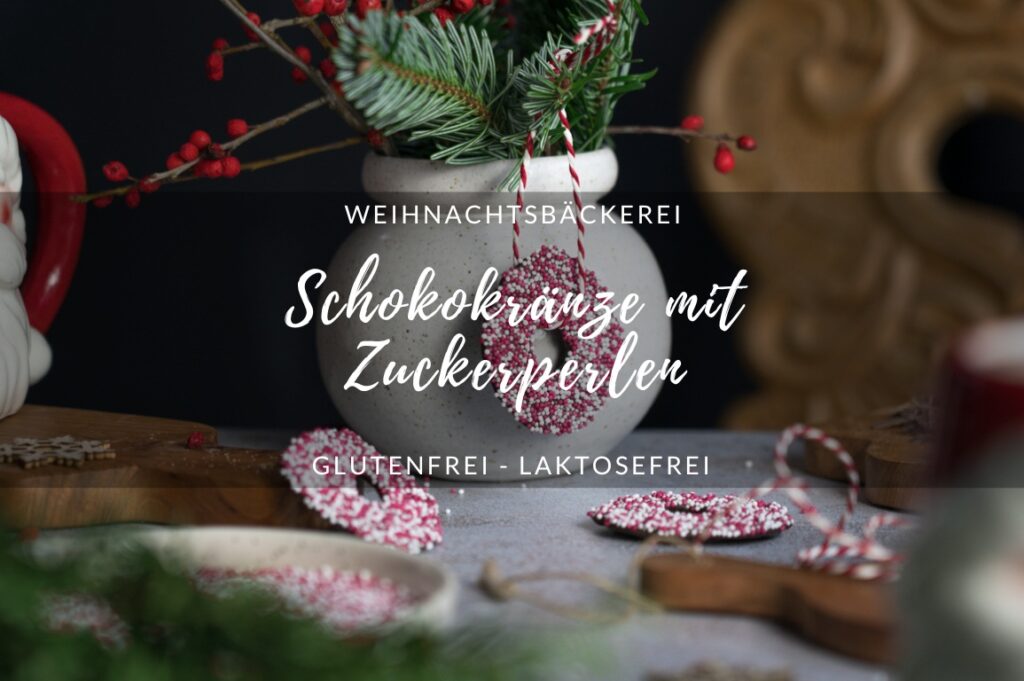 Schokokränze mit Zuckerperlen