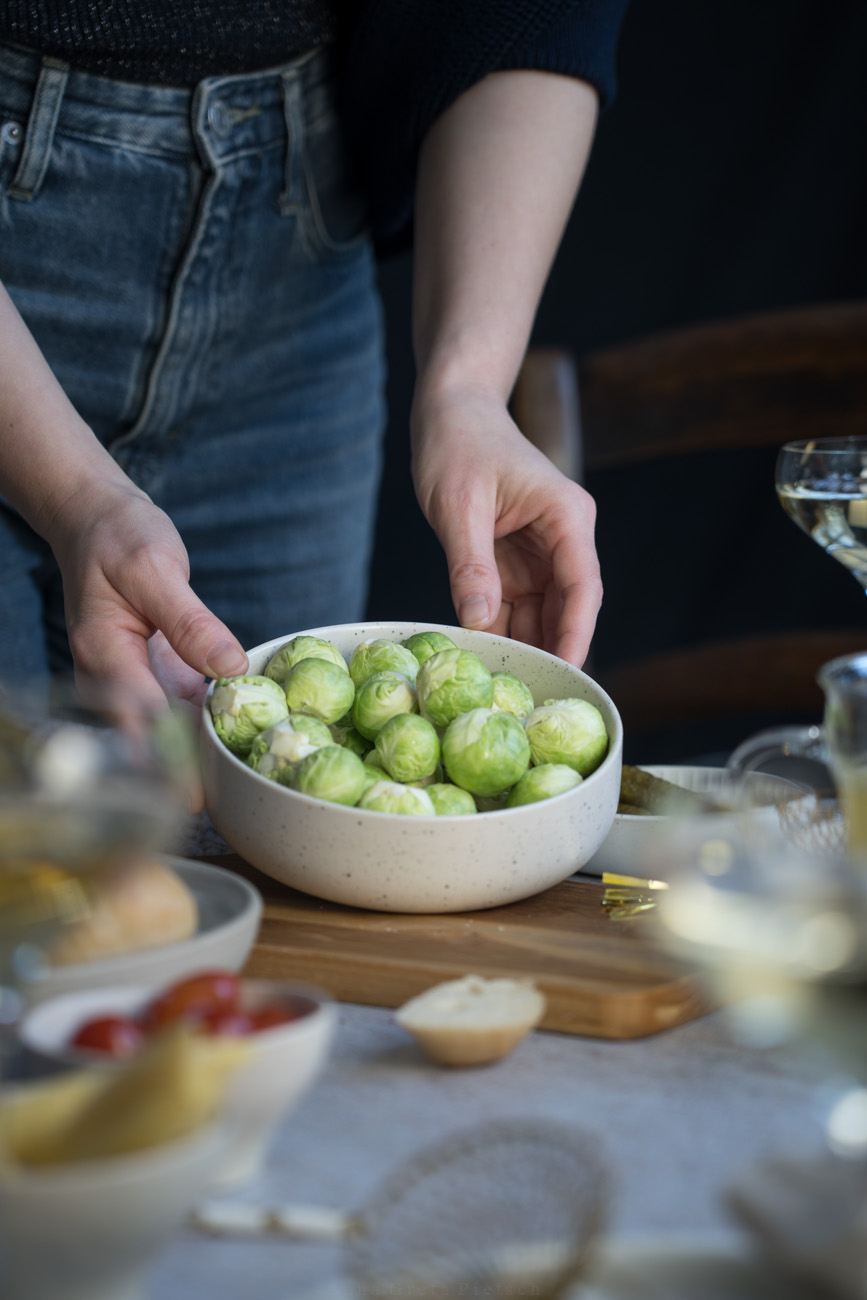 Rosenkohl eignet sich super!