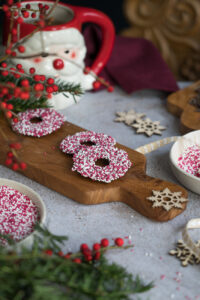 Schokokränze mit Zuckerperlen