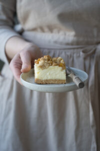 Käsekuchen mit Apfel