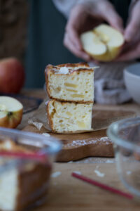 einfacher Apfelkuchen mit Quark