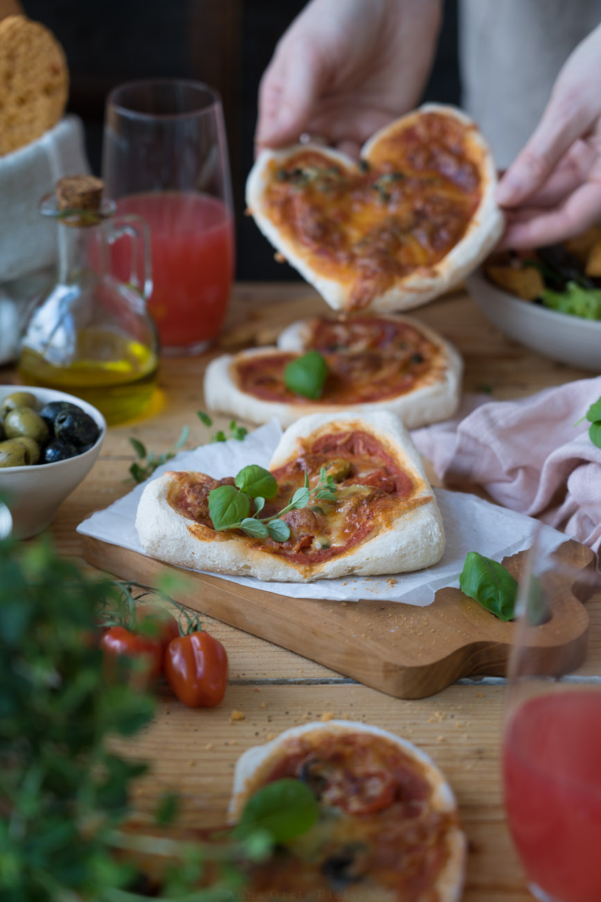 Mini-Herz-Pizza