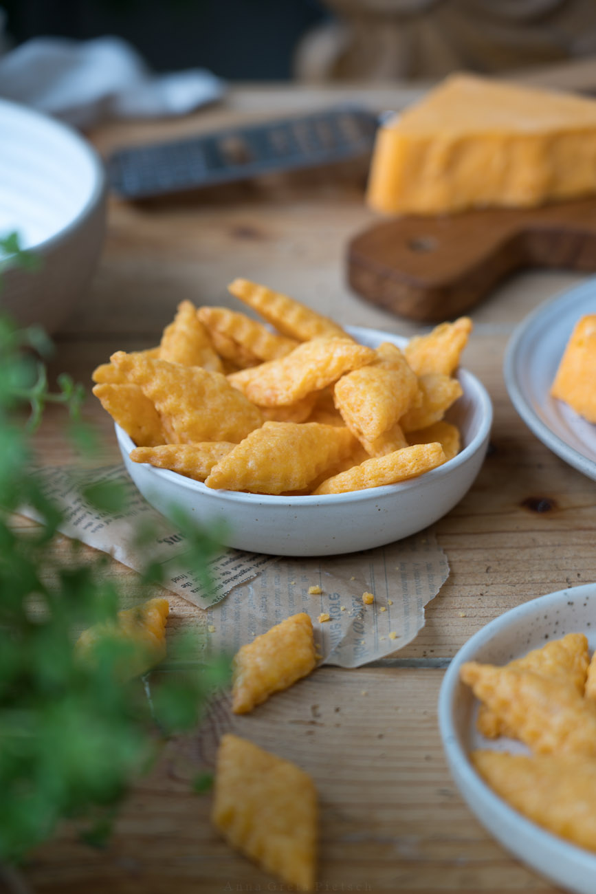 Käse-Cracker mit Cheddar