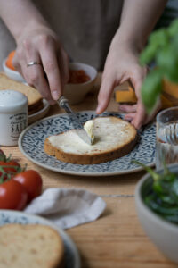 glutenfreie Brotscheibe