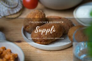 Rezept für römische Suppli in der glutenfreien Variante.
