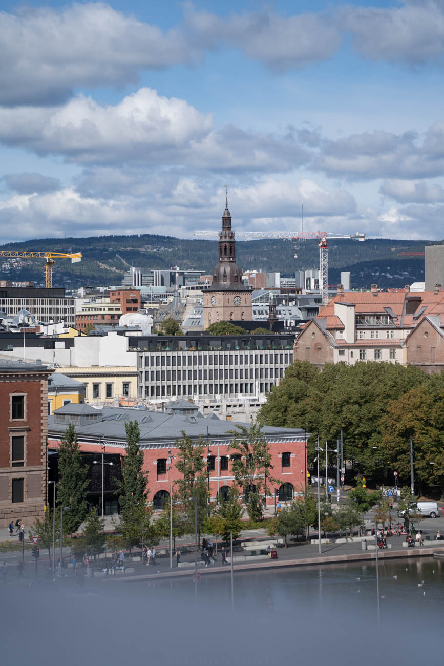Blick auf Oslo vom Opernhaus aus,