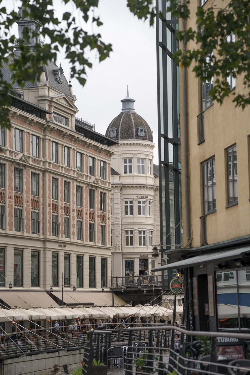 Die Innenstadt von Aarhus, Dänemark.